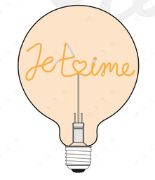 [81031] Ampoule Elio - Je t'aime (ambrée)