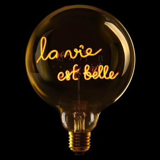 [55292] Ampoule Elio - La vie est belle (ambrée)