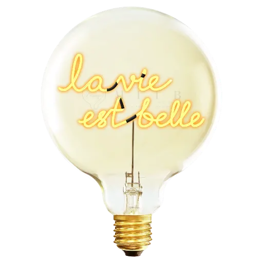 [55292] Ampoule Elio - La vie est belle (ambrée)