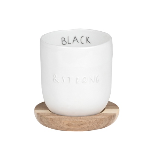 Tasse en Porcelaine - Black & Strong
