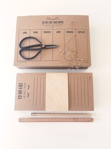 Bloc-Note To Do List Kraft - Mini