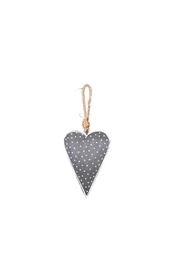 Coeur Gris Métal - Pointy