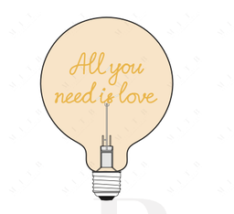 Ampoule Elio - All You Need Is Love (ambrée)