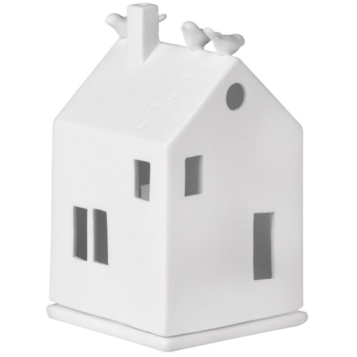 Photophore en Porcelaine - Maison & Oiseaux
