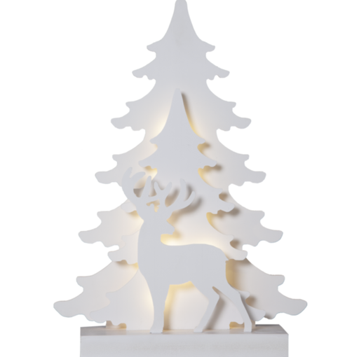 Sapin & Renne Blanc - LED