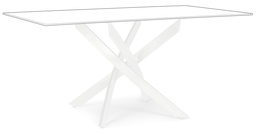 Pied de table croisé blanc