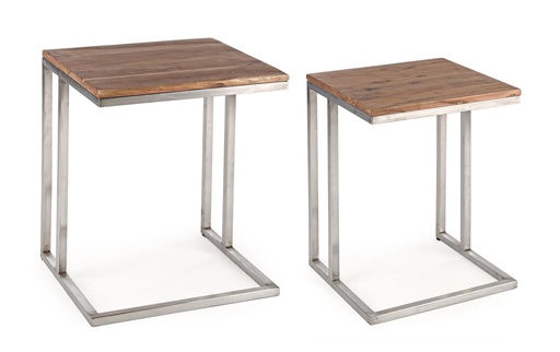 Set de 2 tables d'appoint Cuba