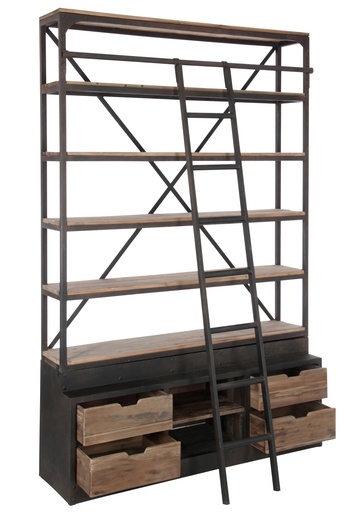 Etagère 4 planches avec échelle