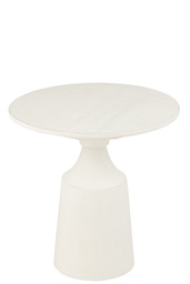 Petite table ronde blanche