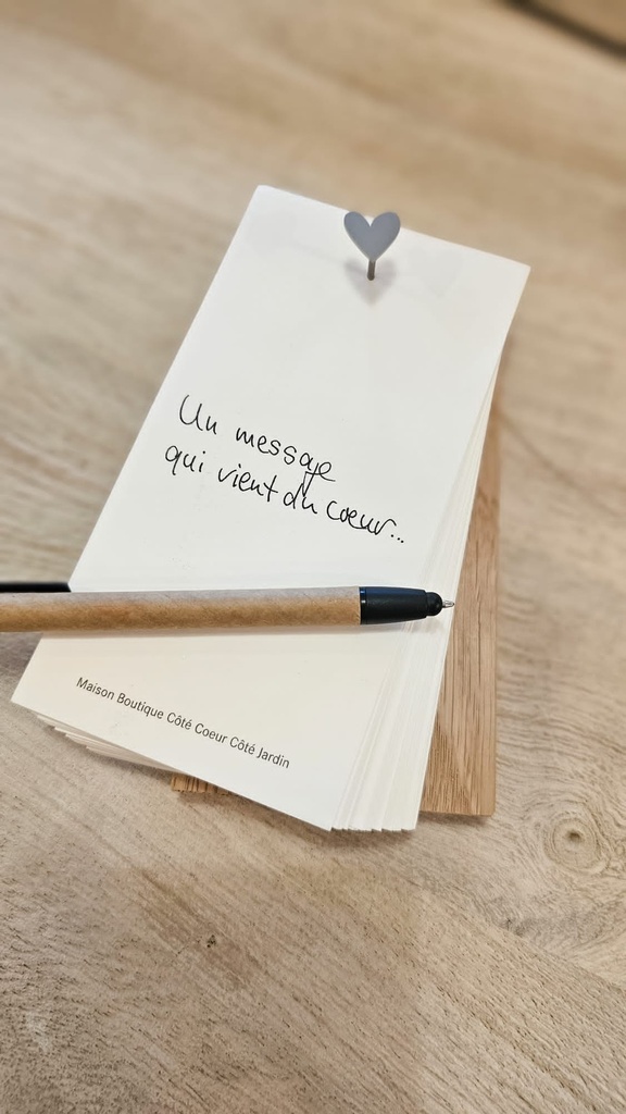 Bloc-Notes Signature - Un Message qui vient du Coeur | Côté Coeur Côté ...