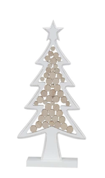Décoration de Noël - Sapin en Bois Blanc