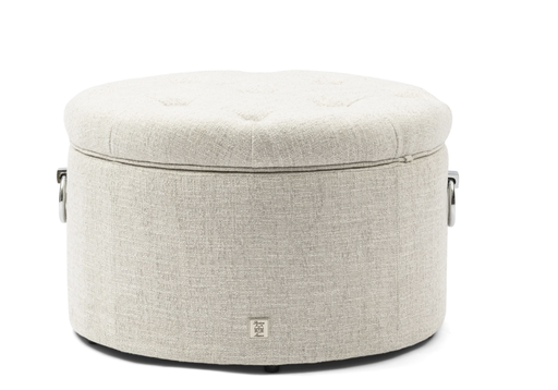 Pouf en Lin - Rangement