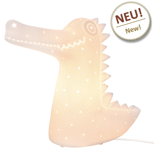 Lampe en Porcelaine - Crocodile