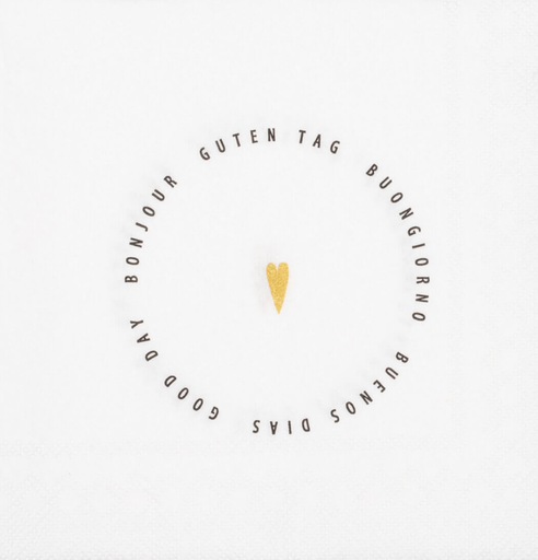 Serviettes Apéro - Bonjour