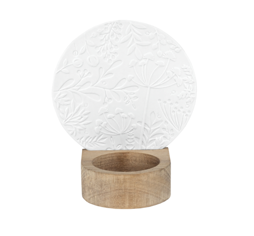 Photophore - Bois & Porcelaine