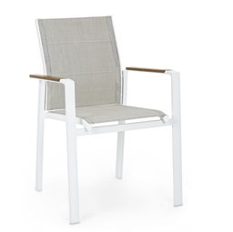 Chaise en Aluminium - Kubik (blanc)