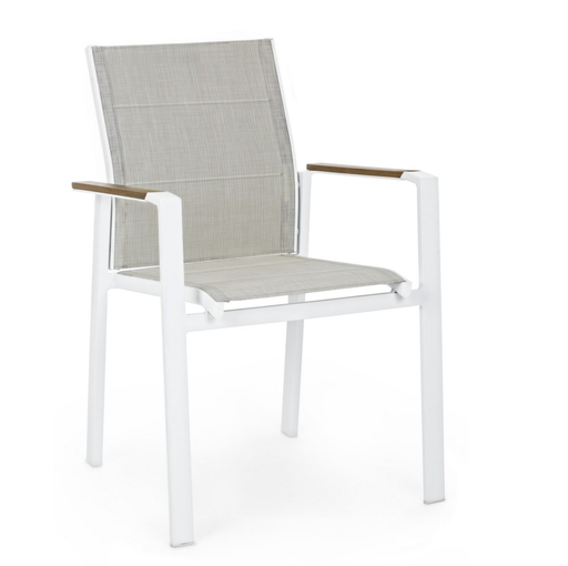 Chaise en Aluminium - Coby (blanc)