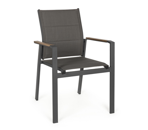 Chaise en Aluminium - Coby (anthracite)