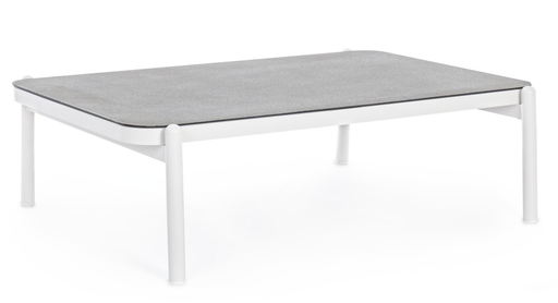 Table Basse en Aluminium - Flor (blanc)