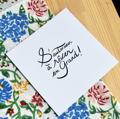 Carte Mantra - S'autoriser à rêver...