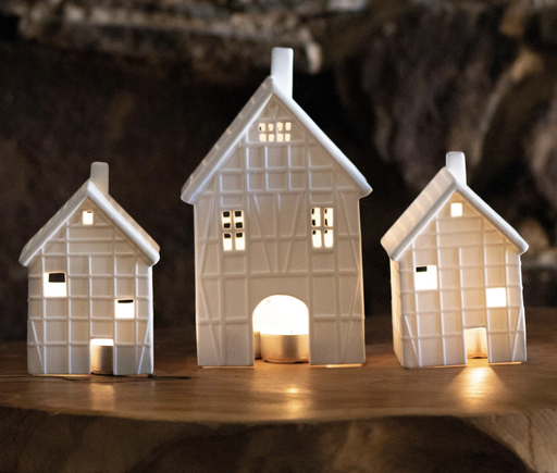 Photophore - Maison en Porcelaine