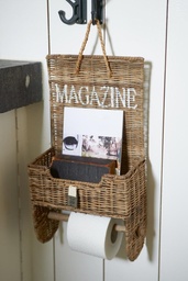 [223] Porte-papier toilette en rotin