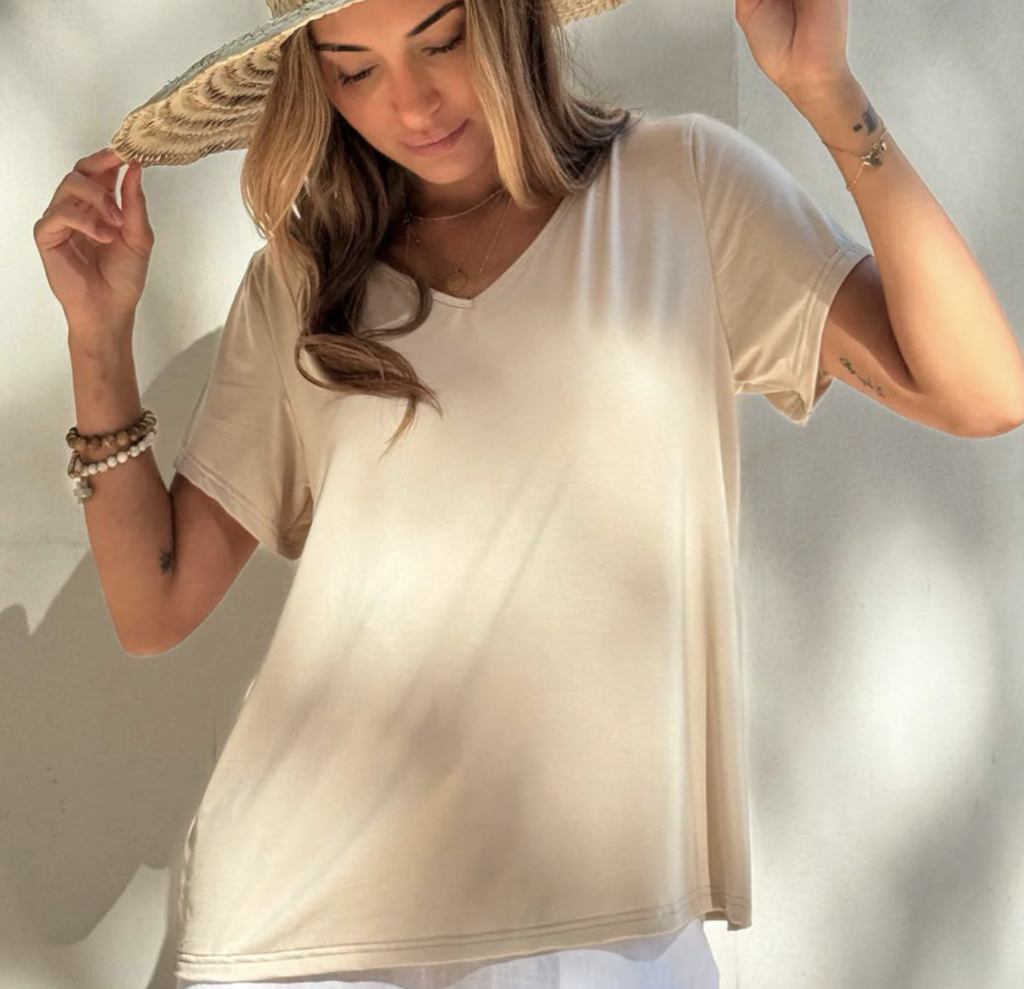 BYPIAS - T-Shirt Bamboo Daily (beige)