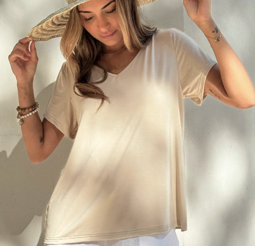 BYPIAS - T-Shirt Bamboo Daily (beige)