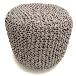 [73449] Pouf rond Grosse Maille