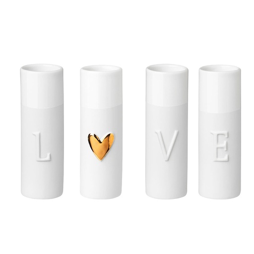 Mini Vases - Love (4 pcs)