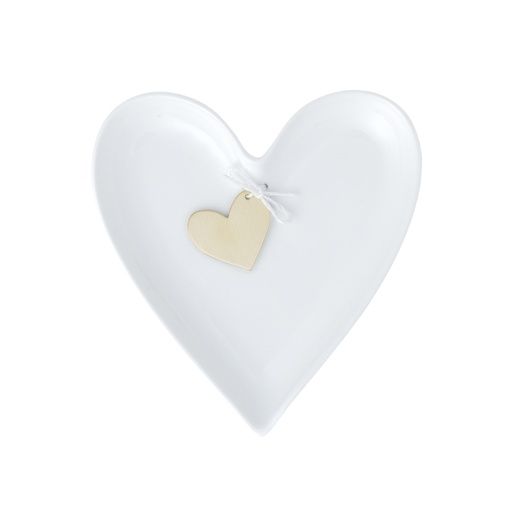 Mini Assiette - Coeur Or 