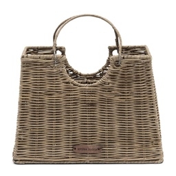 [50379] Sac à main « Porte-Spatule » en rotin