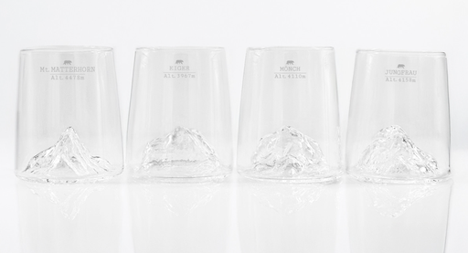 Coffret 4 Verres Shoot- Montagnes Suisses