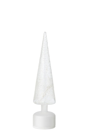 Sapin en Verre LED - Tournant (grand)