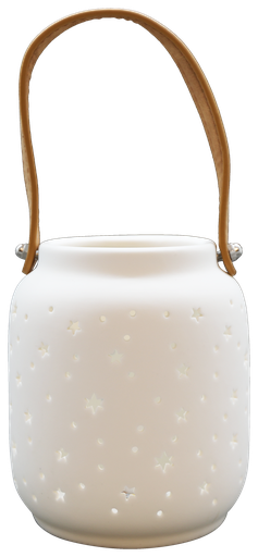 Lanterne en Porcelaine LED - Étoiles