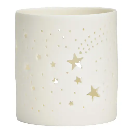 Photophore Blanc - Étoiles