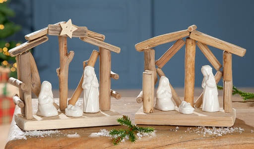 Crèche en Bois - Maison