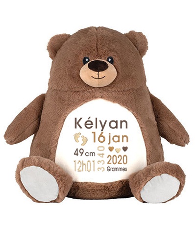 Peluche Personnalisable - Ours Brun