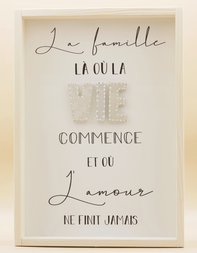 Tableau en Bois - Vie