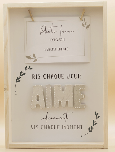 Tableau en Bois Avec Pinces - Aime