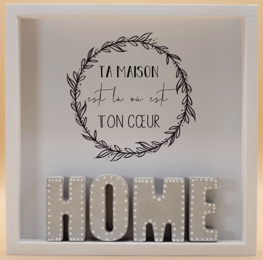Tableau en Bois - Home
