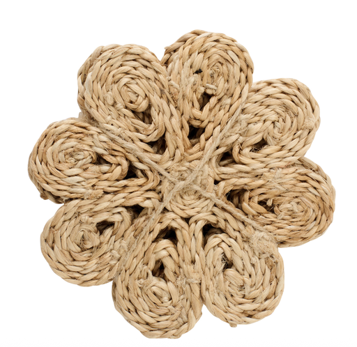 Sous-Verre en Jute - Fleurs (6pcs)