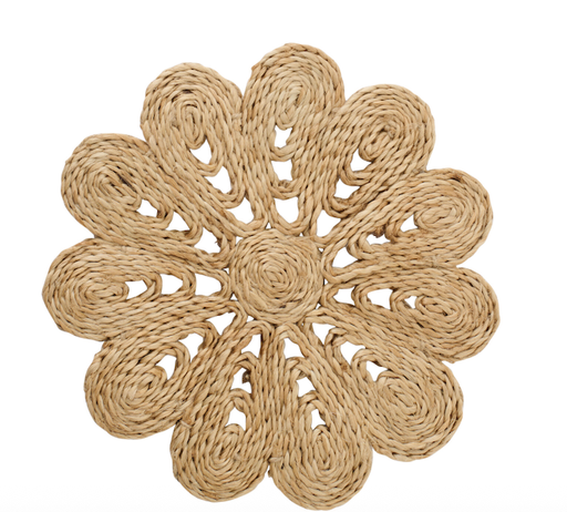 Sous-Plat en Jute - Fleurs