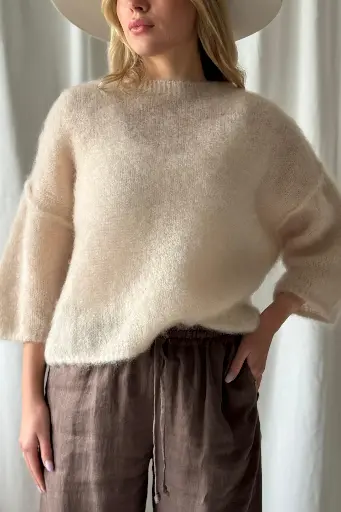 BYPIAS - Pull Mohair Love Spell (beige)