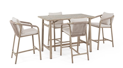 Set Table Bar + Chaises - Aremilak
