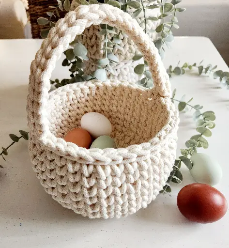 Panier de Pâques - Crochet 