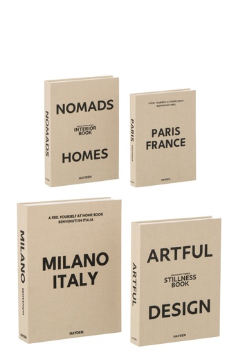 Boîte en Tissu - Livre (4pcs)