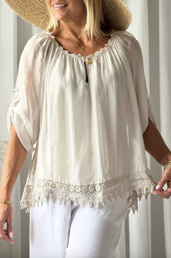 BYPIAS - Blouse Marlana (beige)