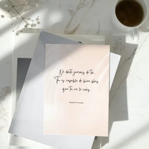 Carte Mantra "Ne doute jamais de toi. Tu es ..."