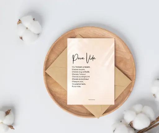 Carte Mantra "Pura Vida"